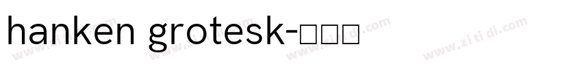 hanken grotesk字体转换